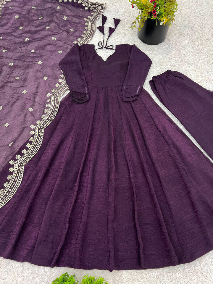 Nectar Wish Fancy Silk Gown Set