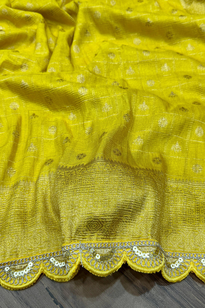 Candy Floss Dream Banarasi Tissue Crush Silk