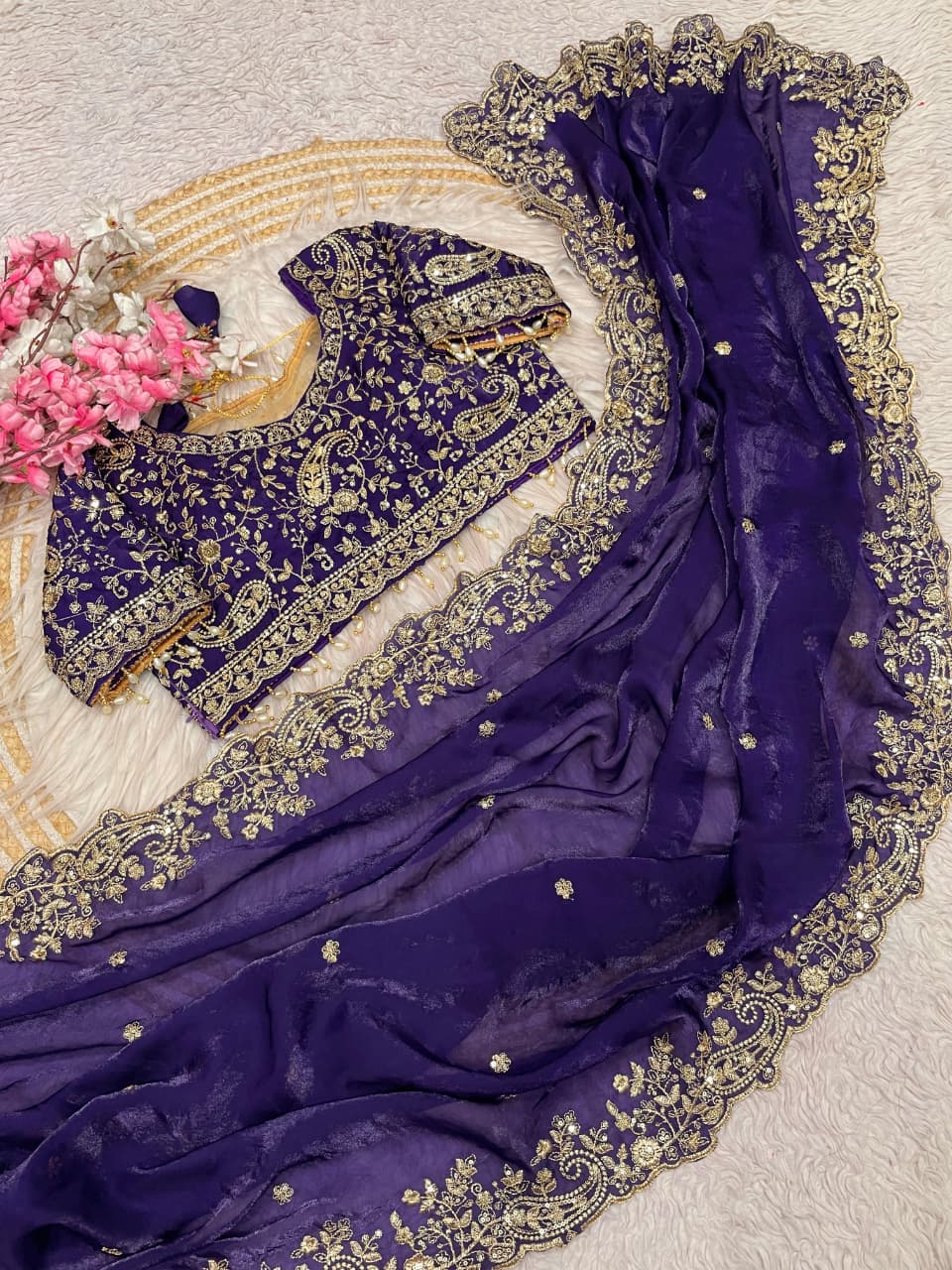 Humming Tune Satin Silk Saree