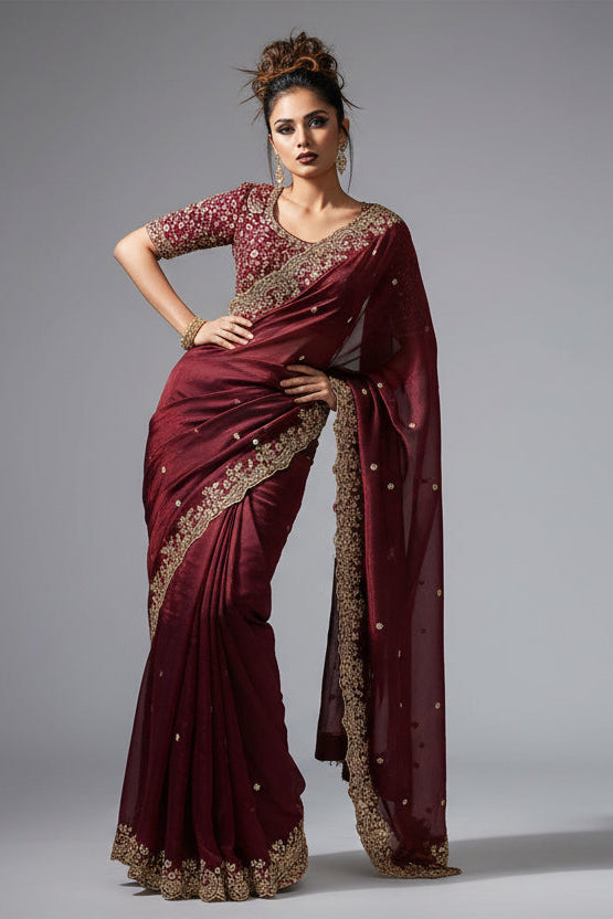 Humming Tune Satin Silk Saree
