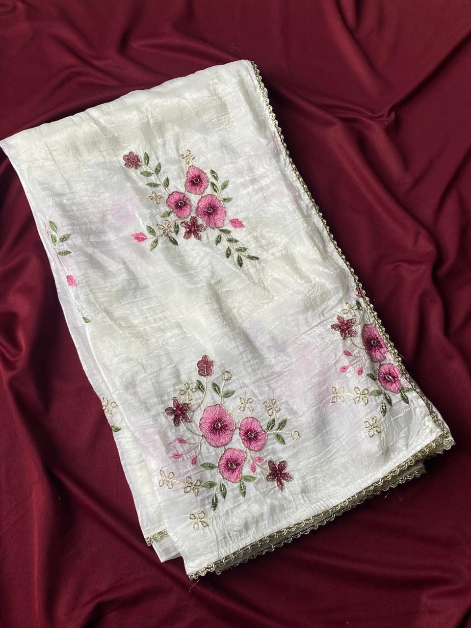Fortune Flow Crush Silk Saree