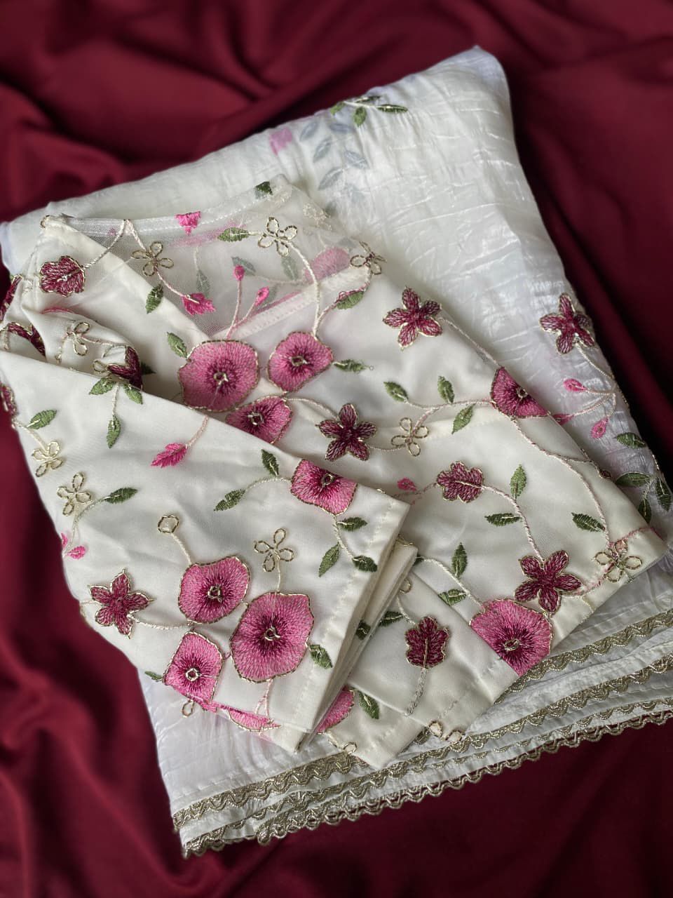 Fortune Flow Crush Silk Saree