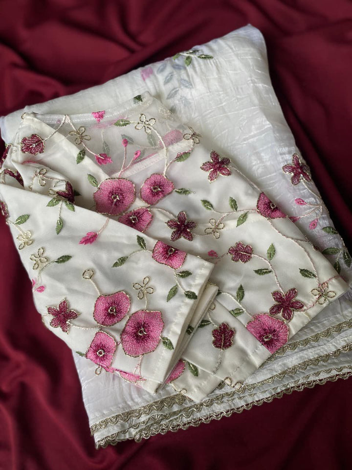 Fortune Flow Crush Silk Saree