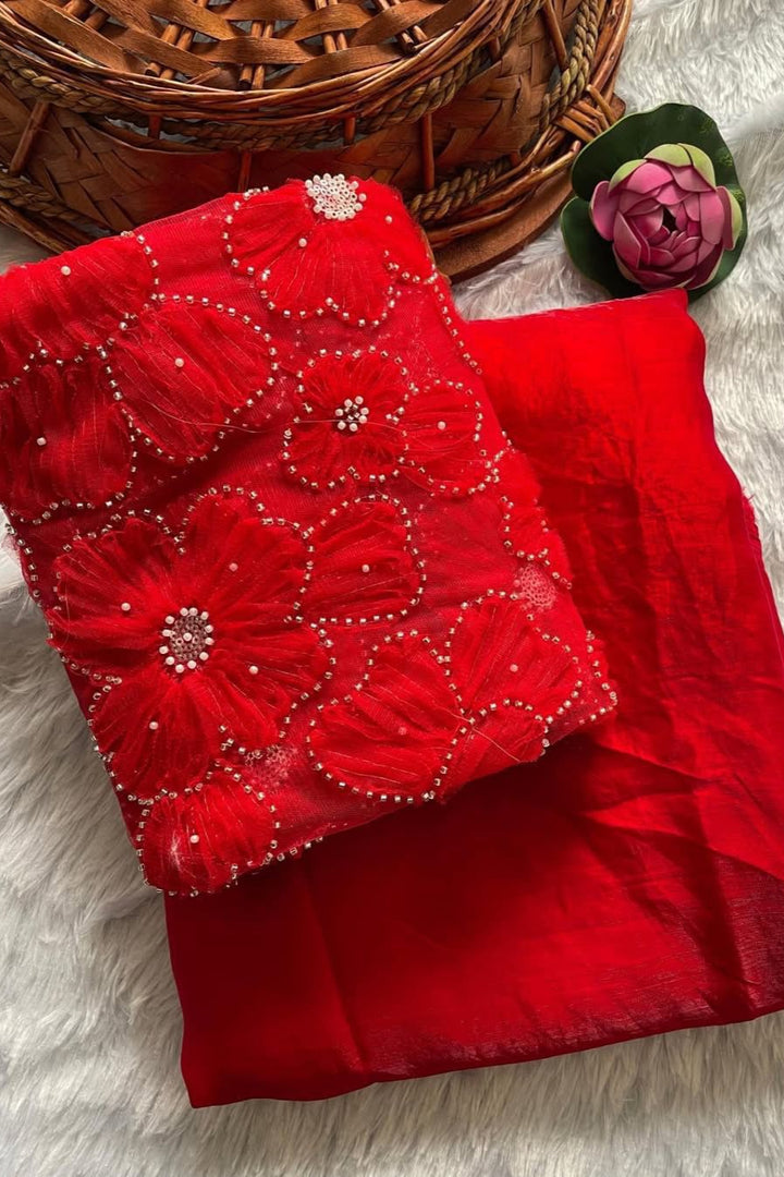 Prosper Weave Fancy Silk Saree