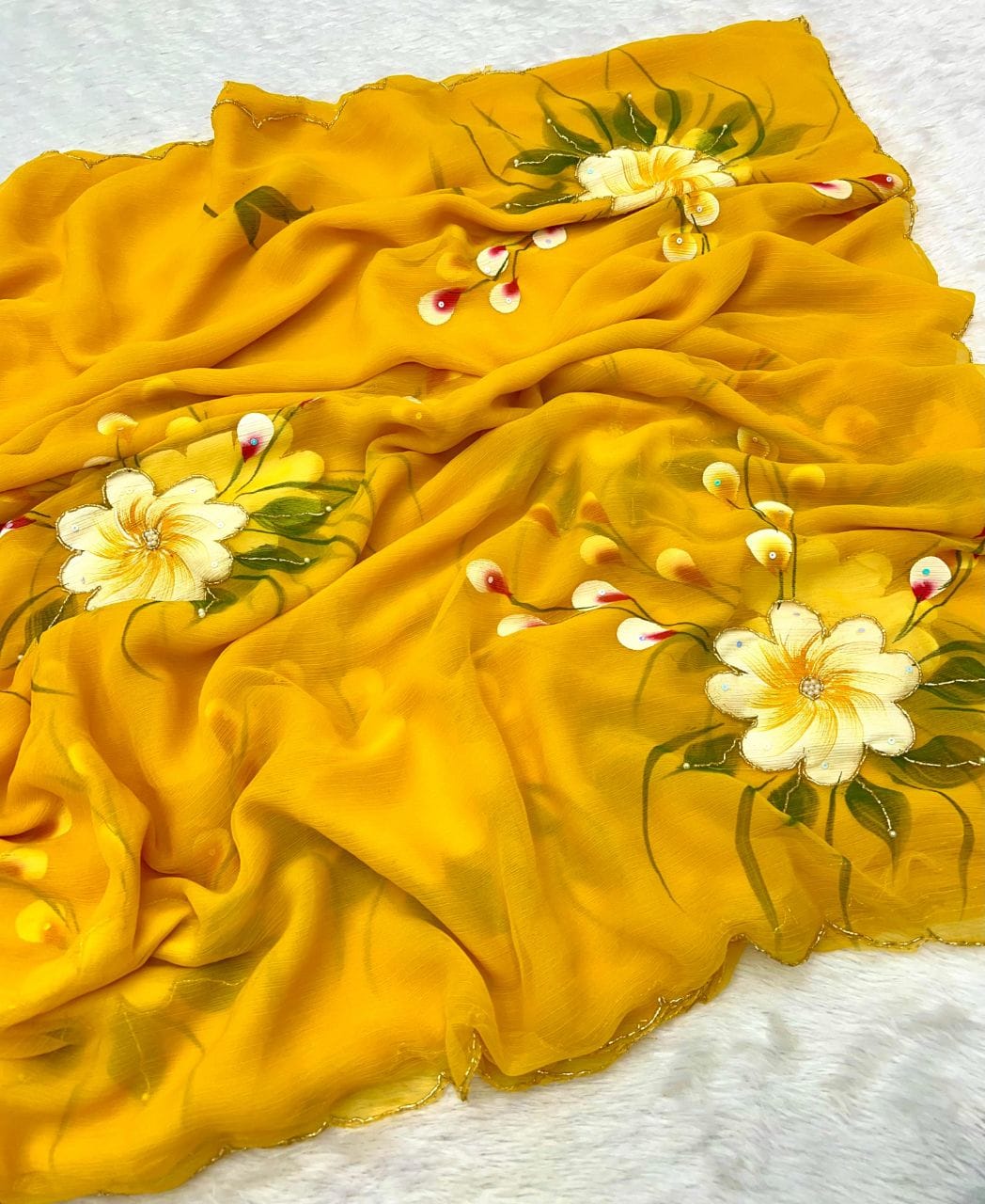Style Beyond Seasons Fancy Chiffon Saree