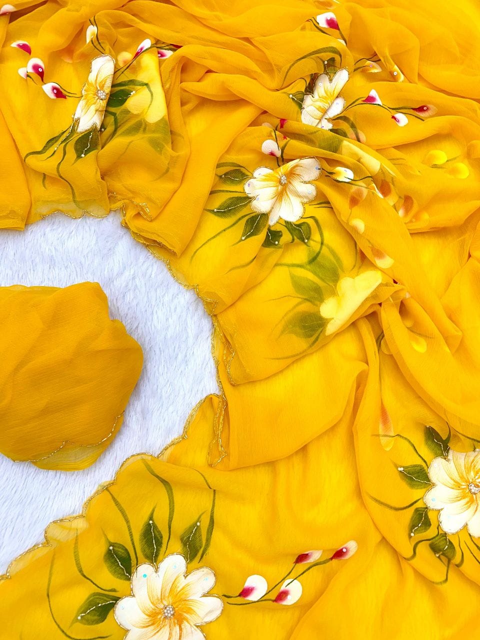 Style Beyond Seasons Fancy Chiffon Saree