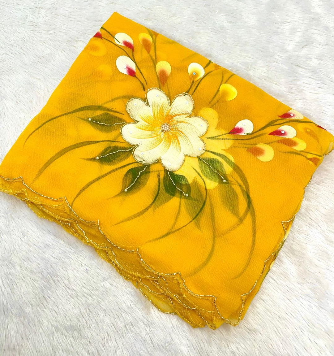 Style Beyond Seasons Fancy Chiffon Saree