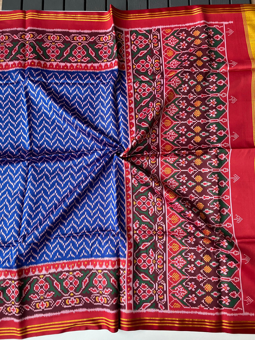 Seraphic Shine Bandhej Patola Silk Saree