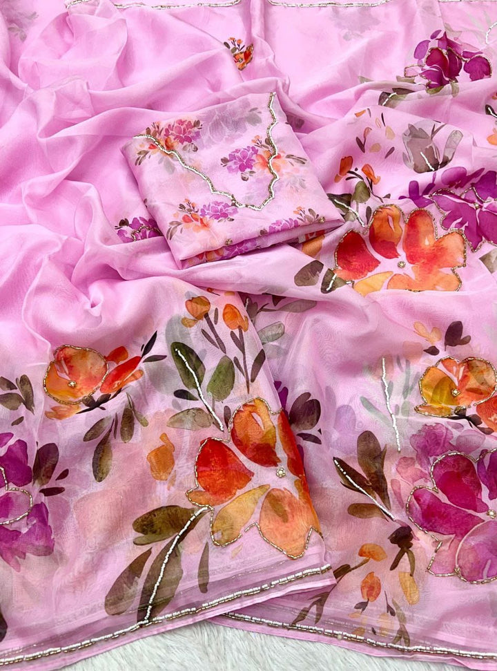 Tales in the Wind Tabby Silk Saree