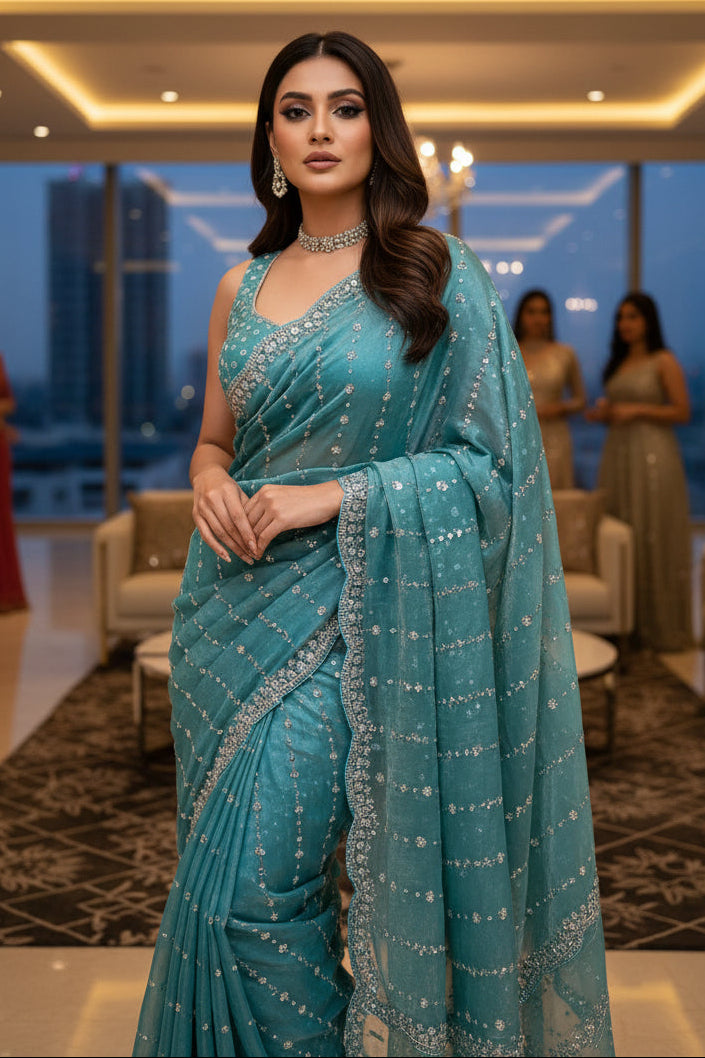 Wind’s Embrace Fancy Silk Saree
