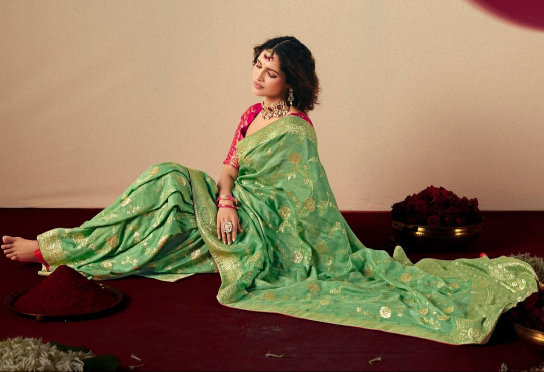 Sutra of Love Fancy Dola Viscous Silk Saree