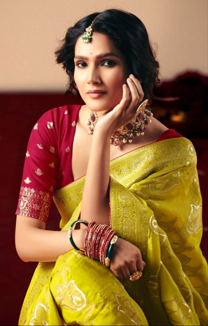 Sutra of Love Fancy Dola Viscous Silk Saree