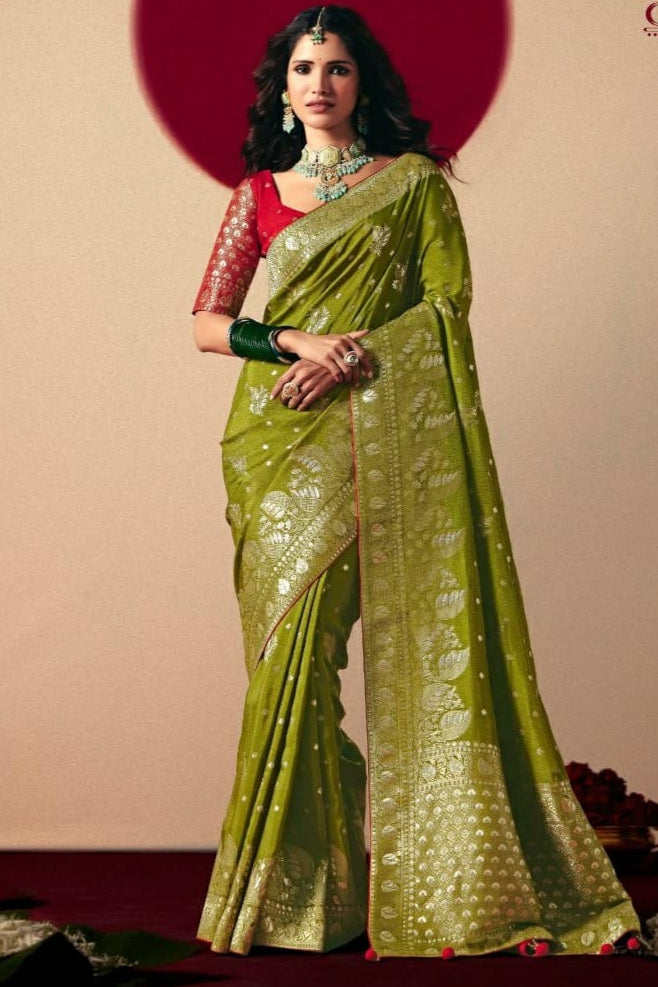 Sutra of Love Fancy Dola Viscous Silk Saree
