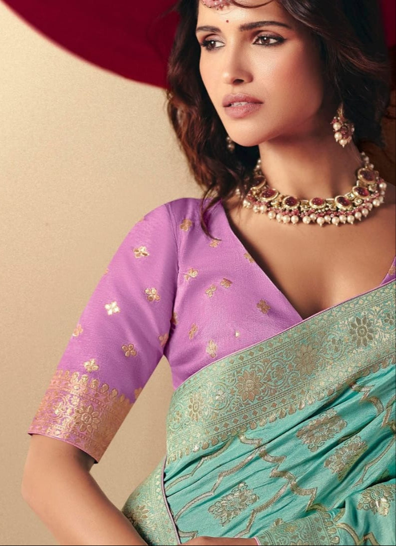 Sutra of Love Fancy Dola Viscous Silk Saree