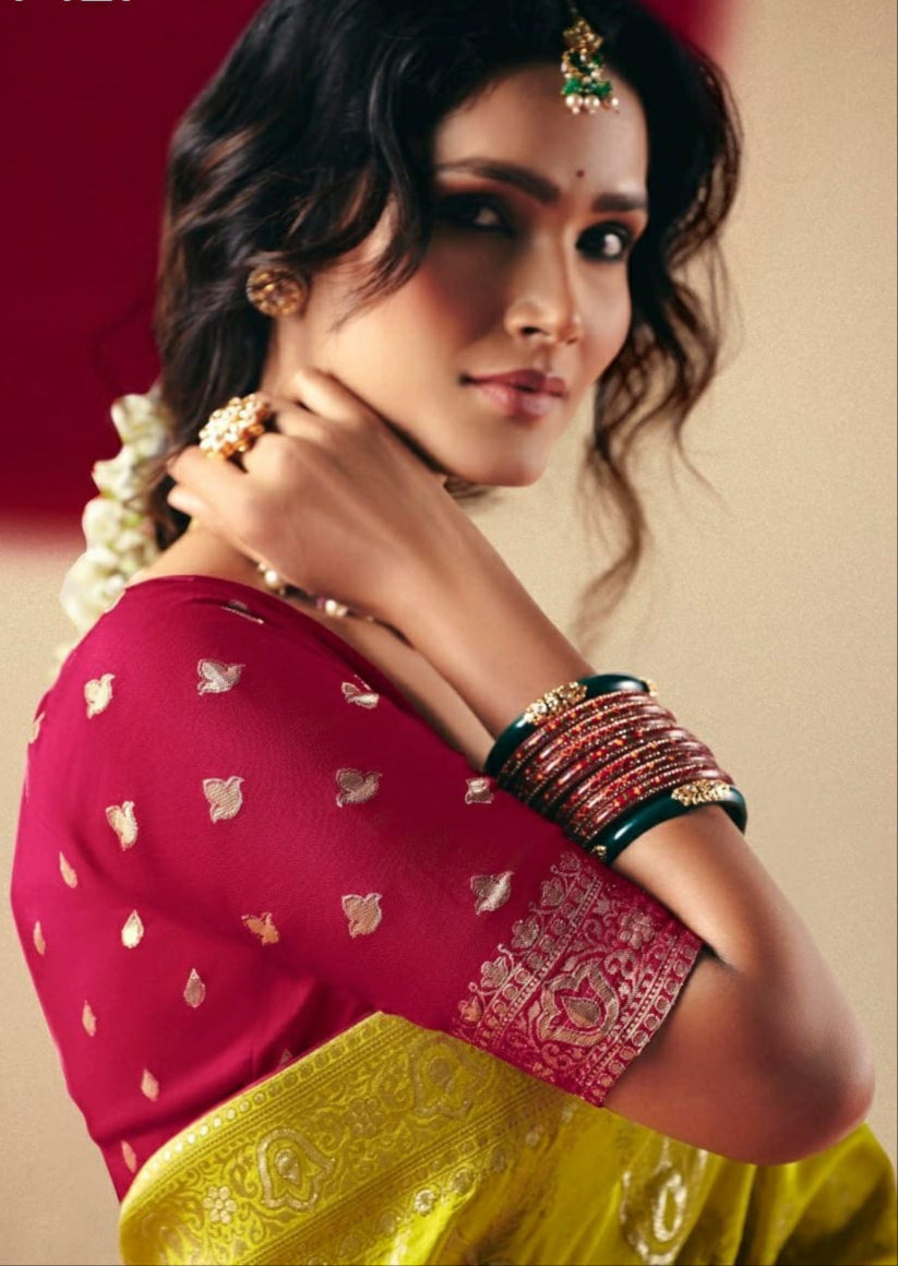 Sutra of Love Fancy Dola Viscous Silk Saree