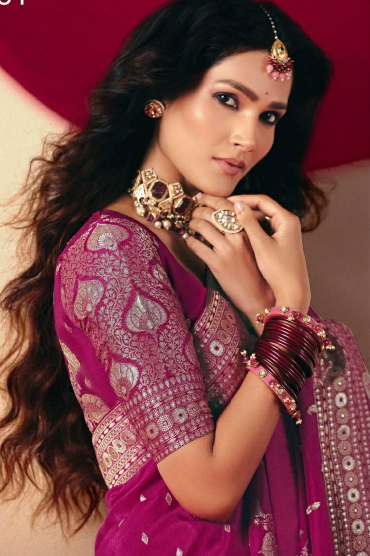 Sutra of Love Fancy Dola Viscous Silk Saree
