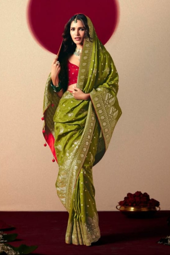 Sutra of Love Fancy Dola Viscous Silk Saree