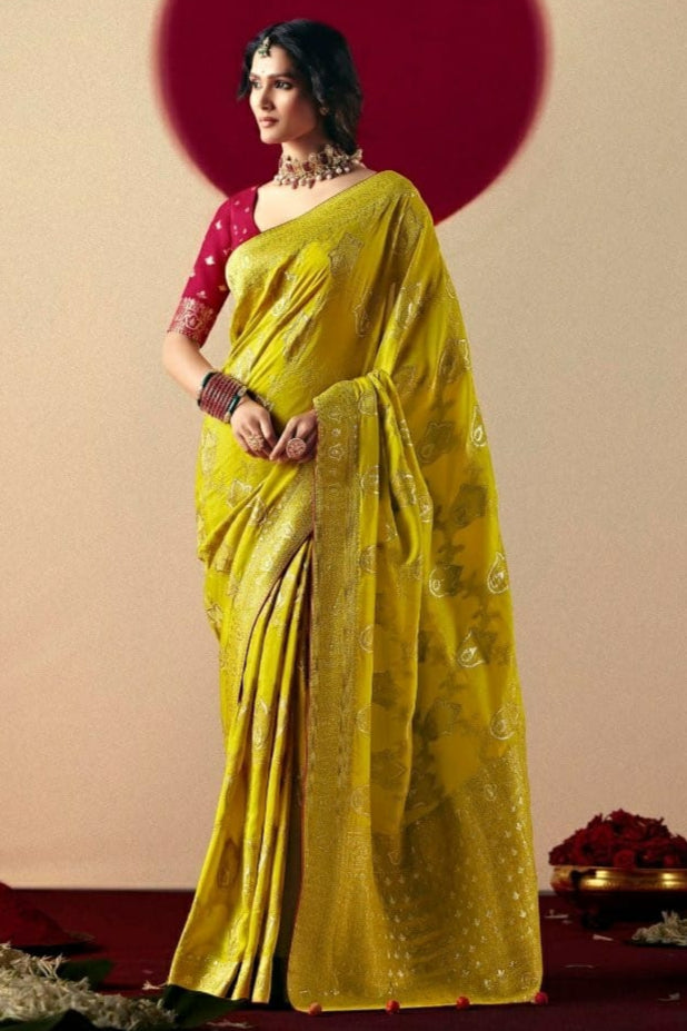 Sutra of Love Fancy Dola Viscous Silk Saree