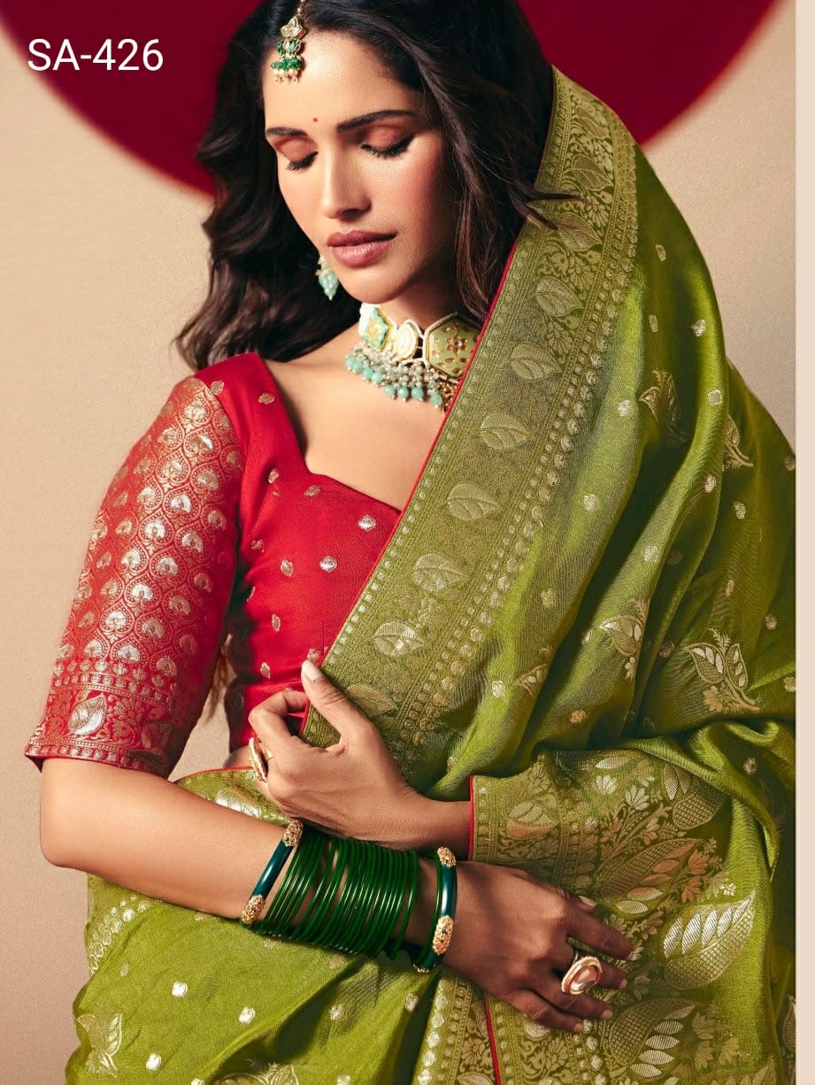 Sutra of Love Fancy Dola Viscous Silk Saree