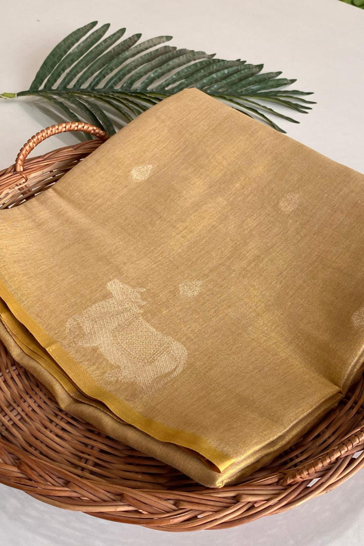 Divine Kamdhenu Tissue Silk Saree