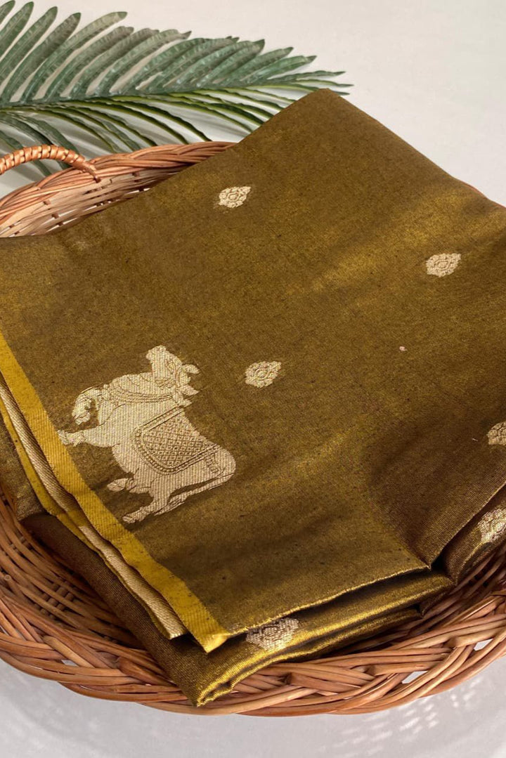Divine Kamdhenu Tissue Silk Saree