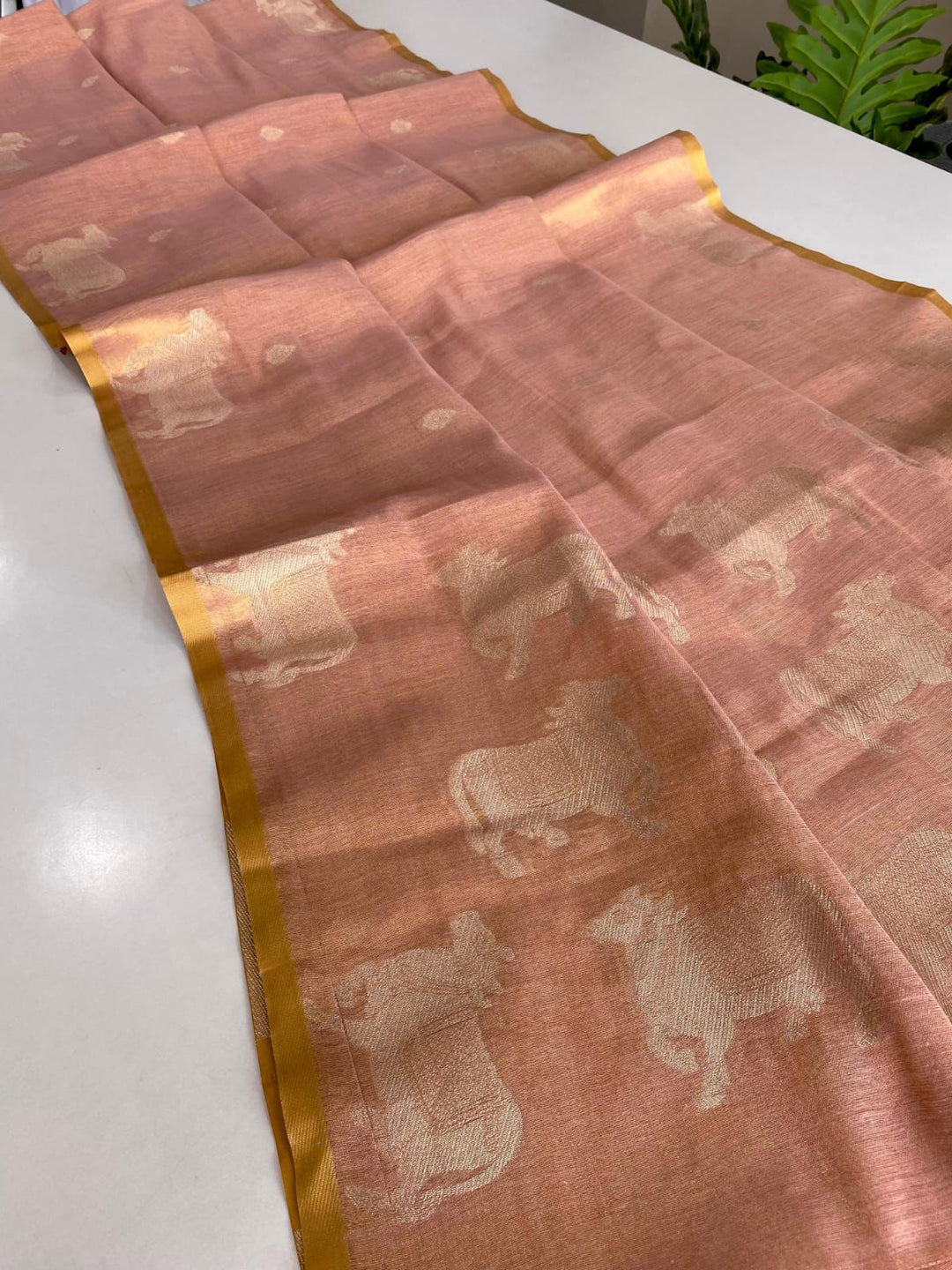 Divine Kamdhenu Tissue Silk Saree