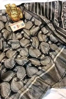 Aabhaangi Ghicha Tussar Silk Saree