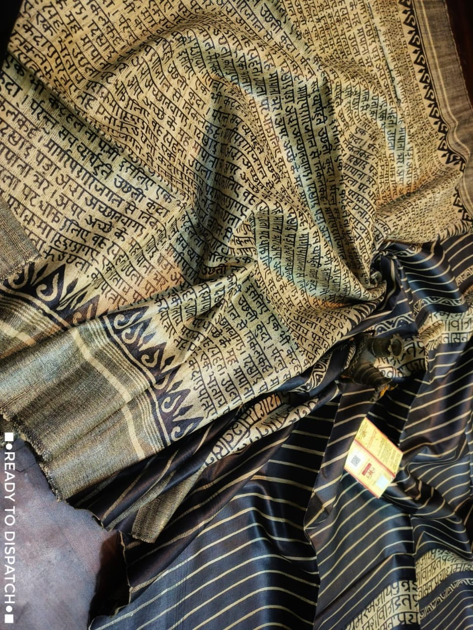 Vedic Scholar - Aabhaangi Ghicha Tussar Silk Saree