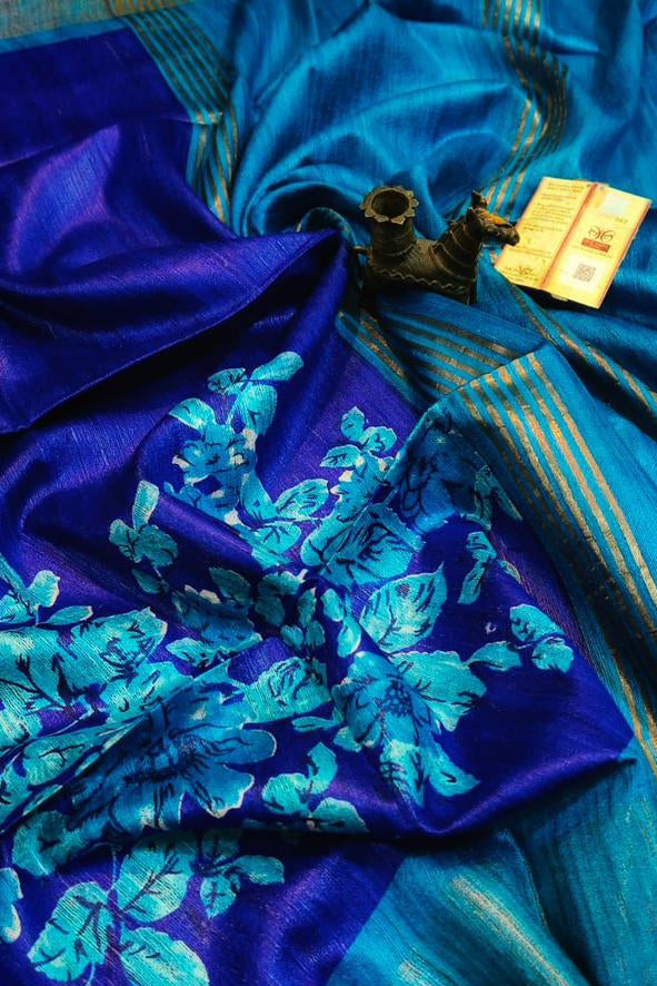 Tussarika Ghicha Tussar Silk Saree