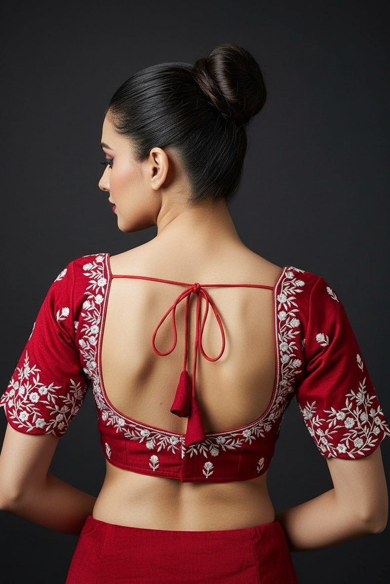 Heart Throb - Vichitra Silk Blouse