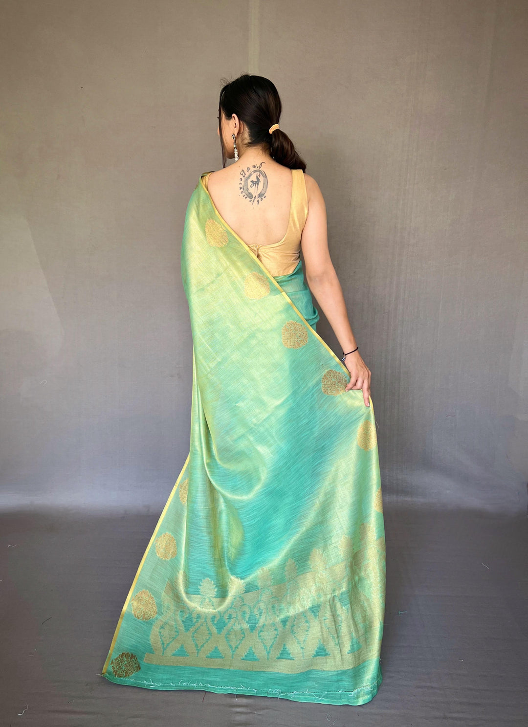 Sargam of Autumn Tissue Silk Saree