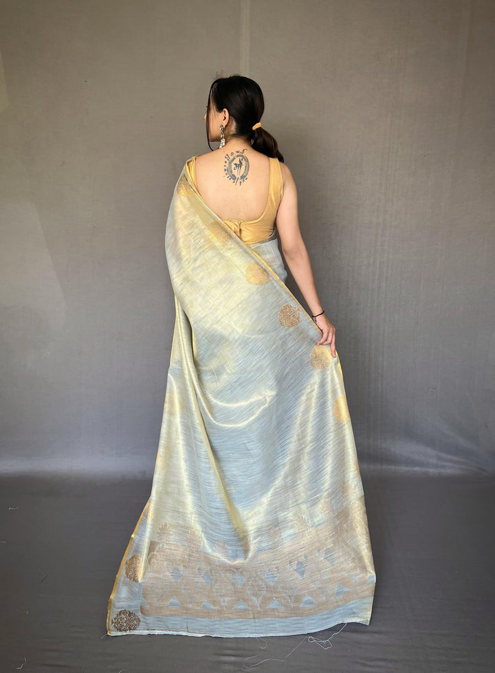 Sargam of Autumn Tissue Silk Saree