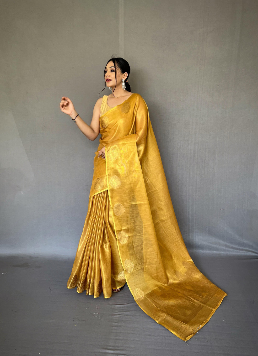 Sargam of Autumn Tissue Silk Saree