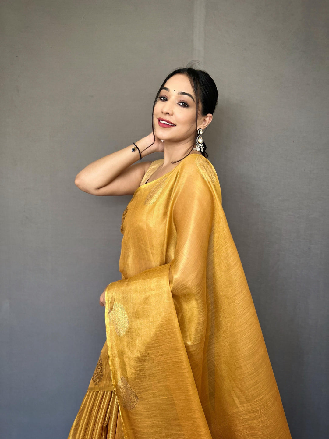 Sargam of Autumn Tissue Silk Saree