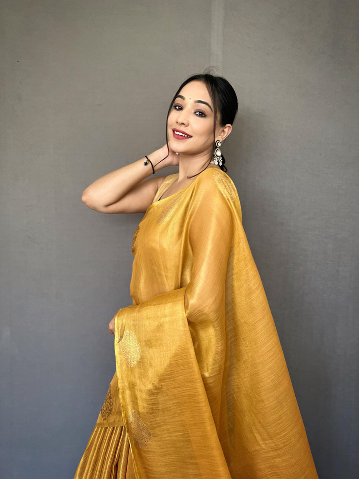 Sargam of Autumn Tissue Silk Saree