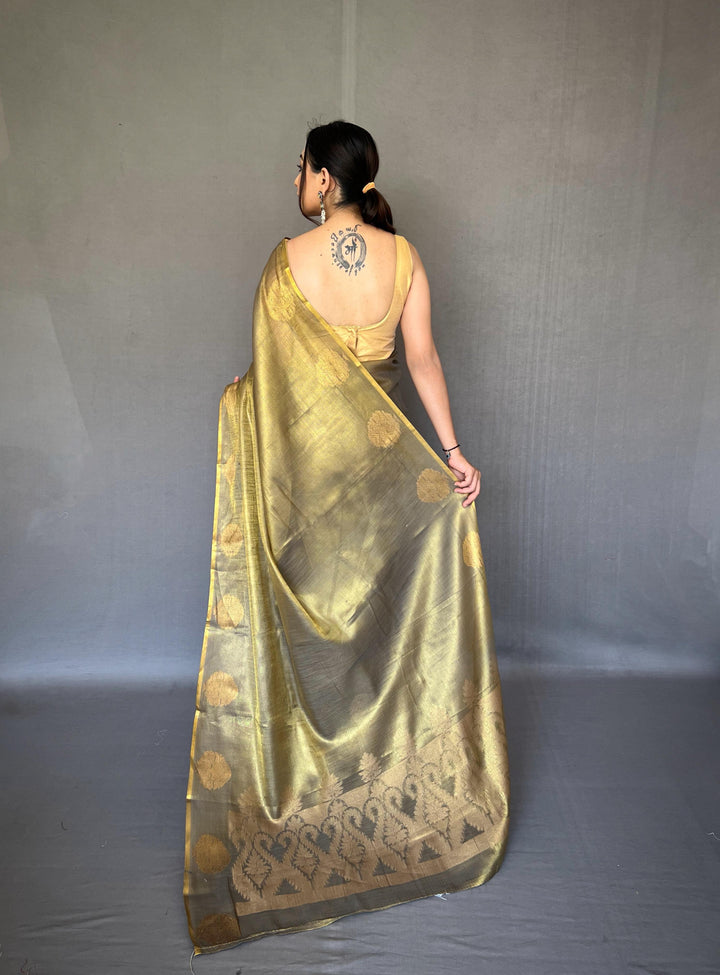 Sargam of Autumn Tissue Silk Saree
