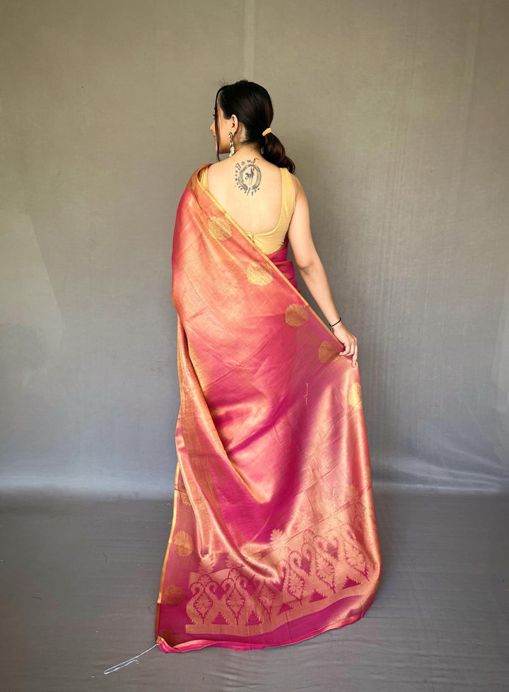 Sargam of Autumn Tissue Silk Saree