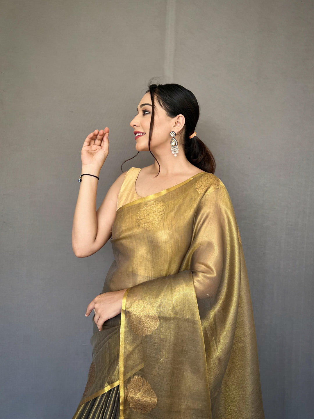 Sargam of Autumn Tissue Silk Saree