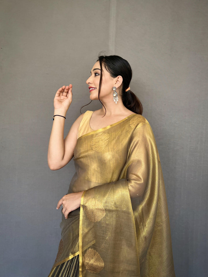 Sargam of Autumn Tissue Silk Saree