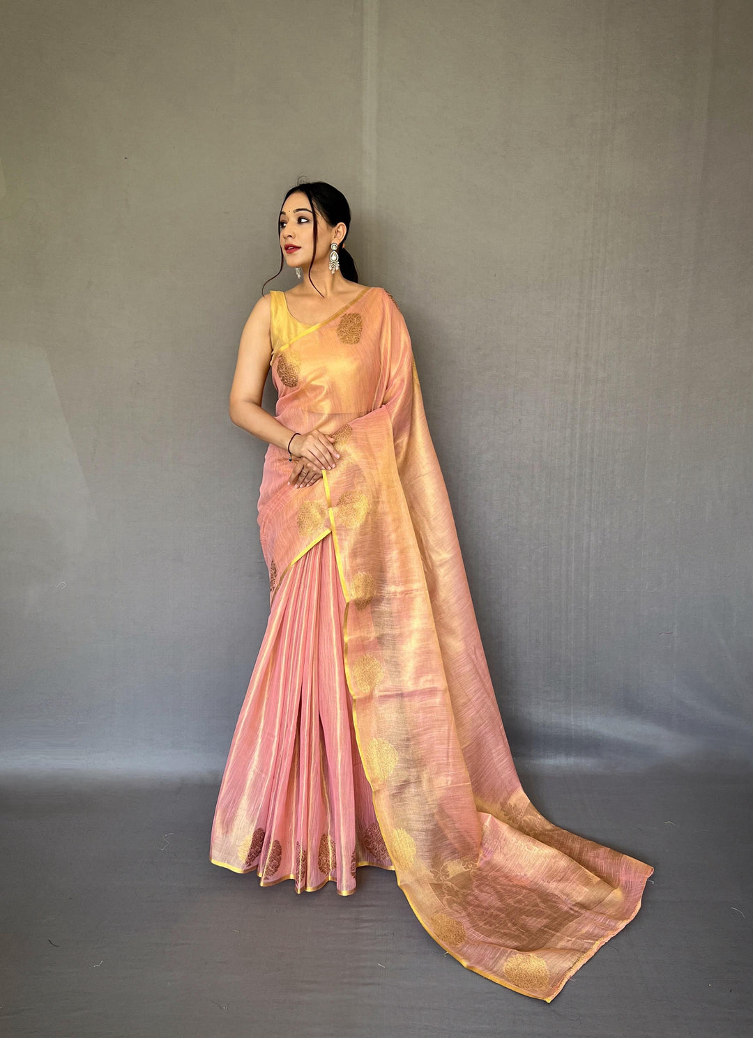 Sargam of Autumn Tissue Silk Saree