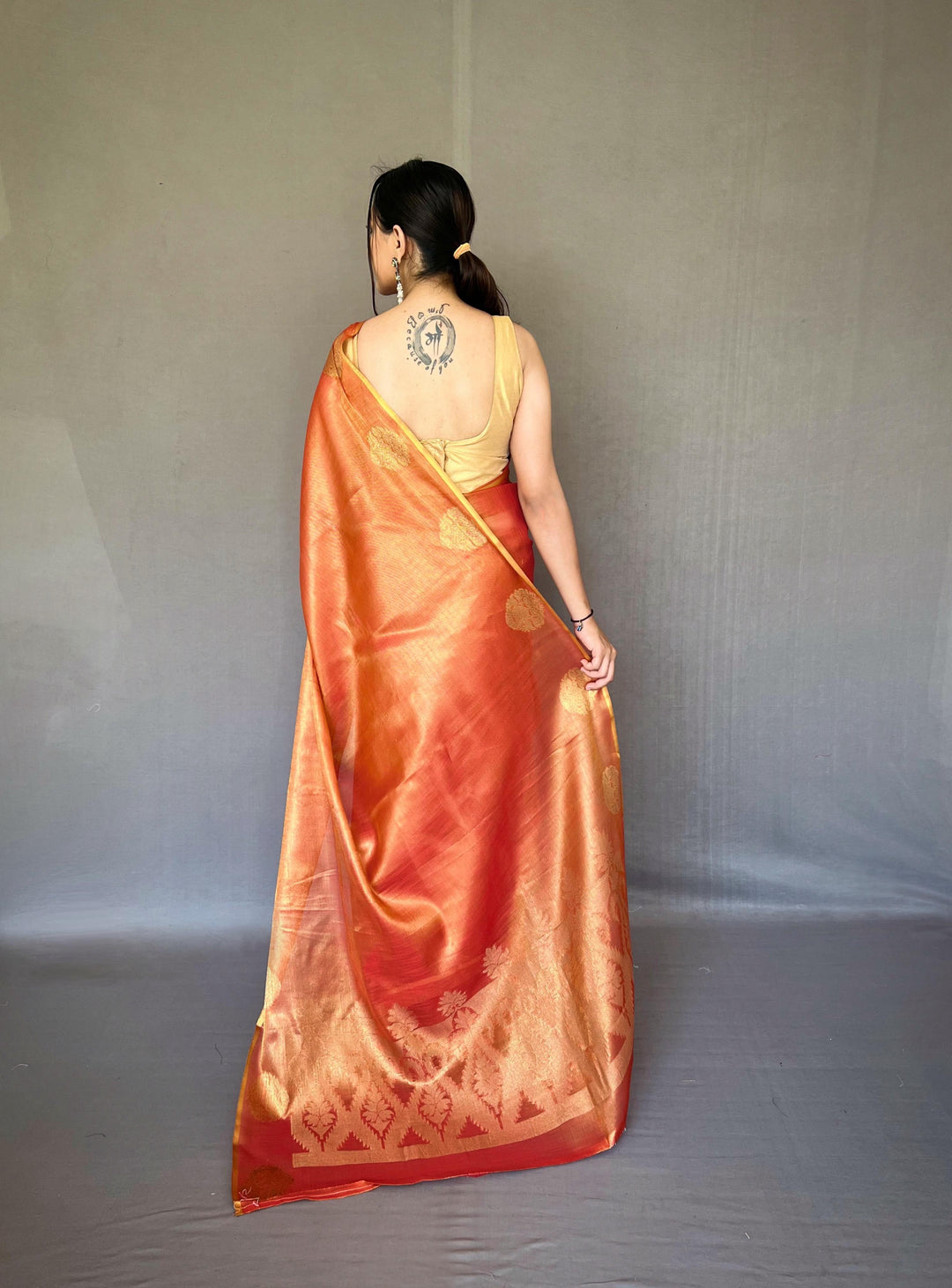 Sargam of Autumn Tissue Silk Saree