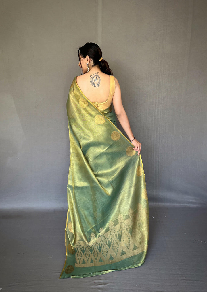 Sargam of Autumn Tissue Silk Saree