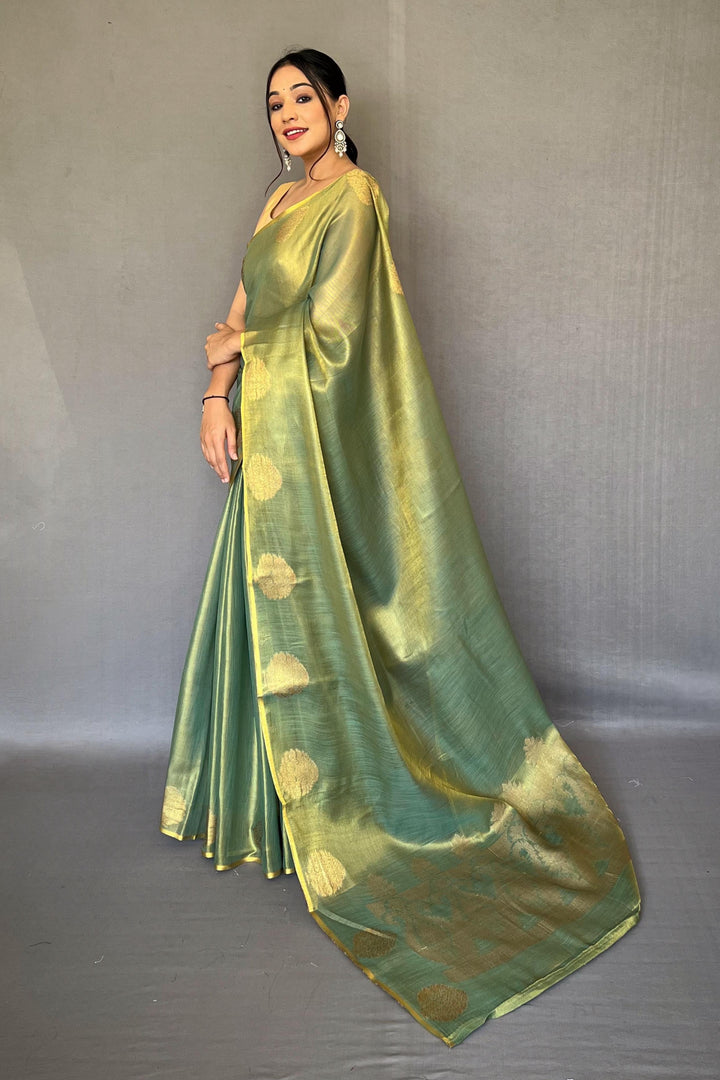 Sargam of Autumn Tissue Silk Saree