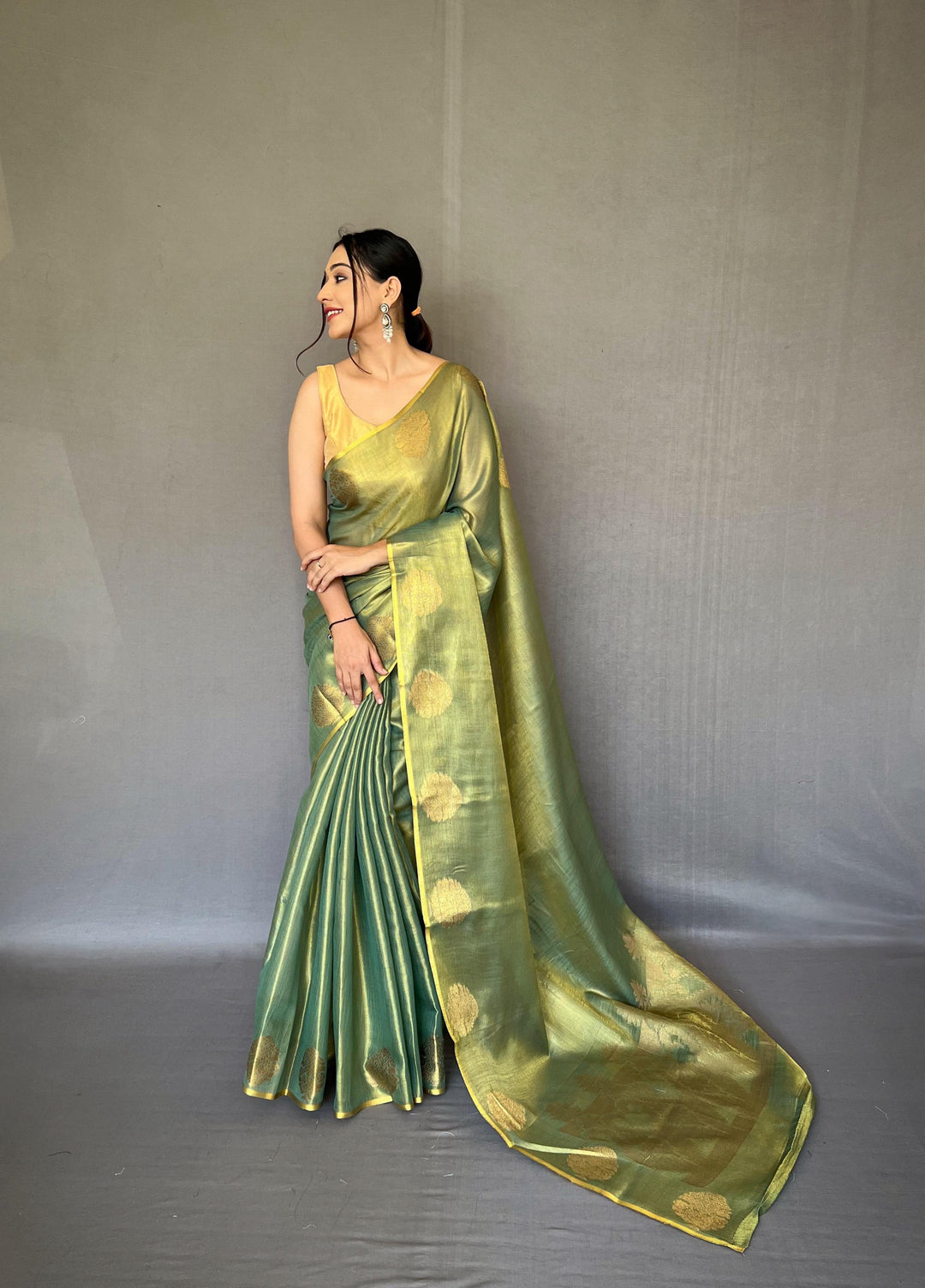 Sargam of Autumn Tissue Silk Saree