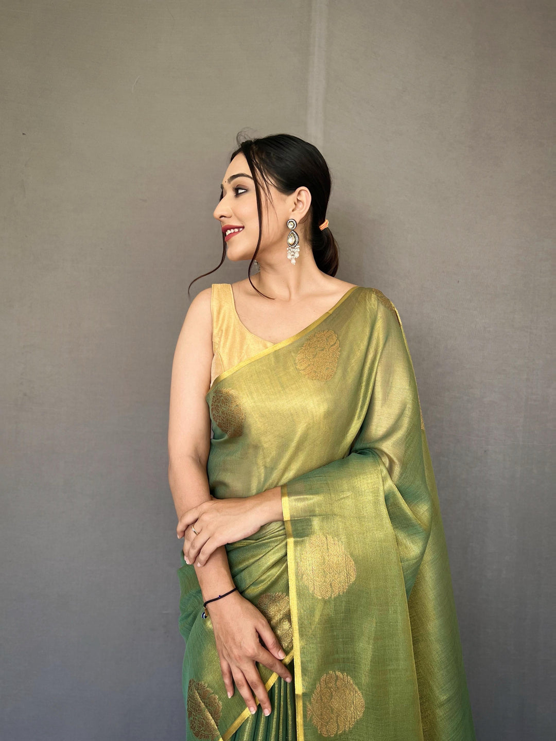 Sargam of Autumn Tissue Silk Saree