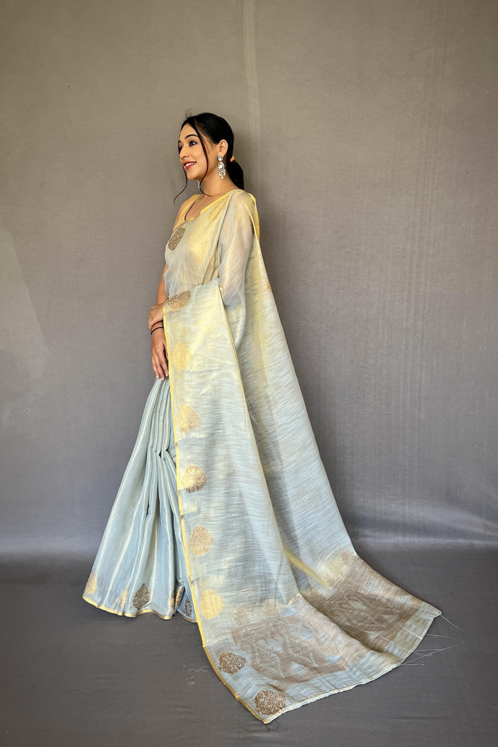 Sargam of Autumn Tissue Silk Saree