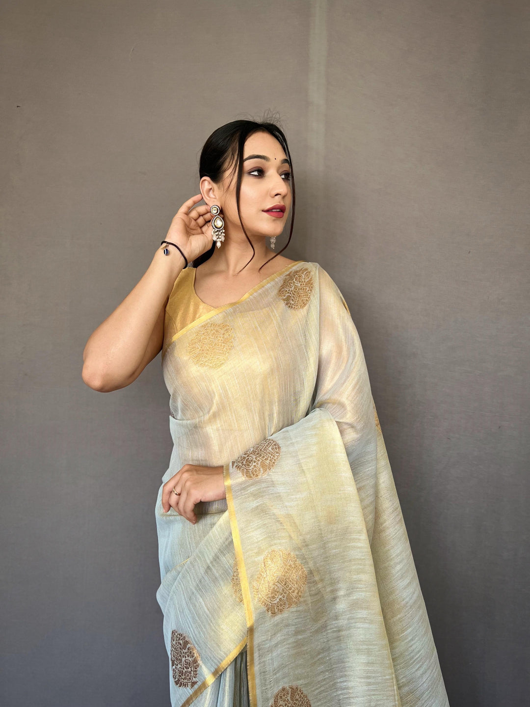 Sargam of Autumn Tissue Silk Saree