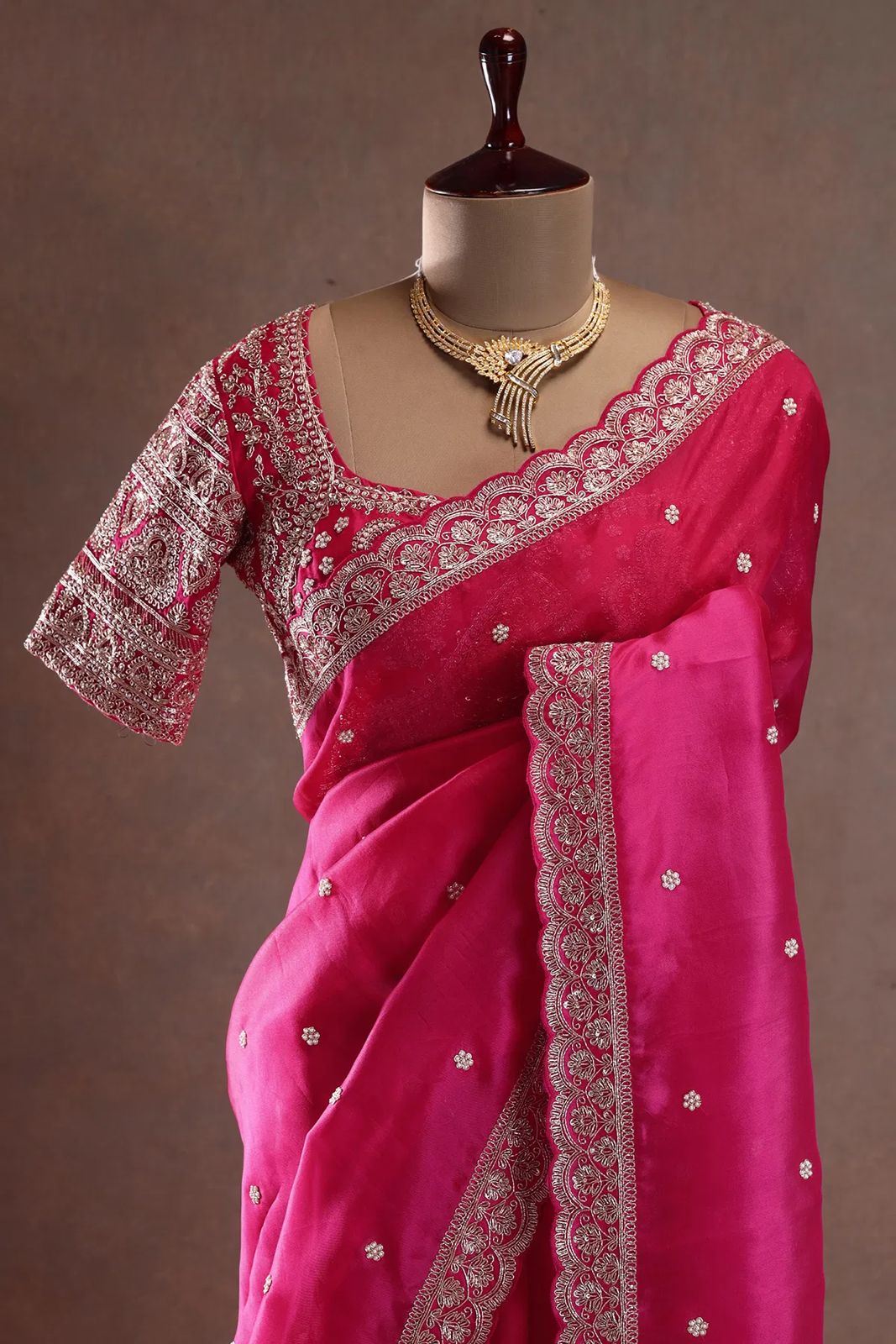 Pearl Breeze Tabby Silk Saree
