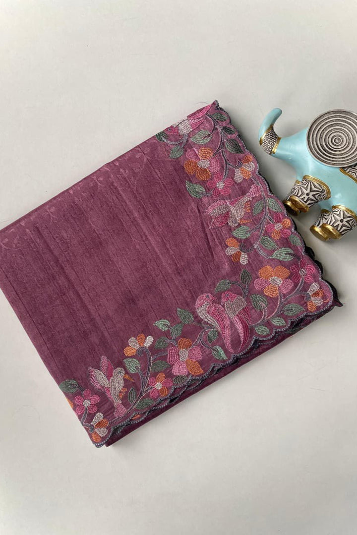 Evening Embrace Tussar Silk Saree