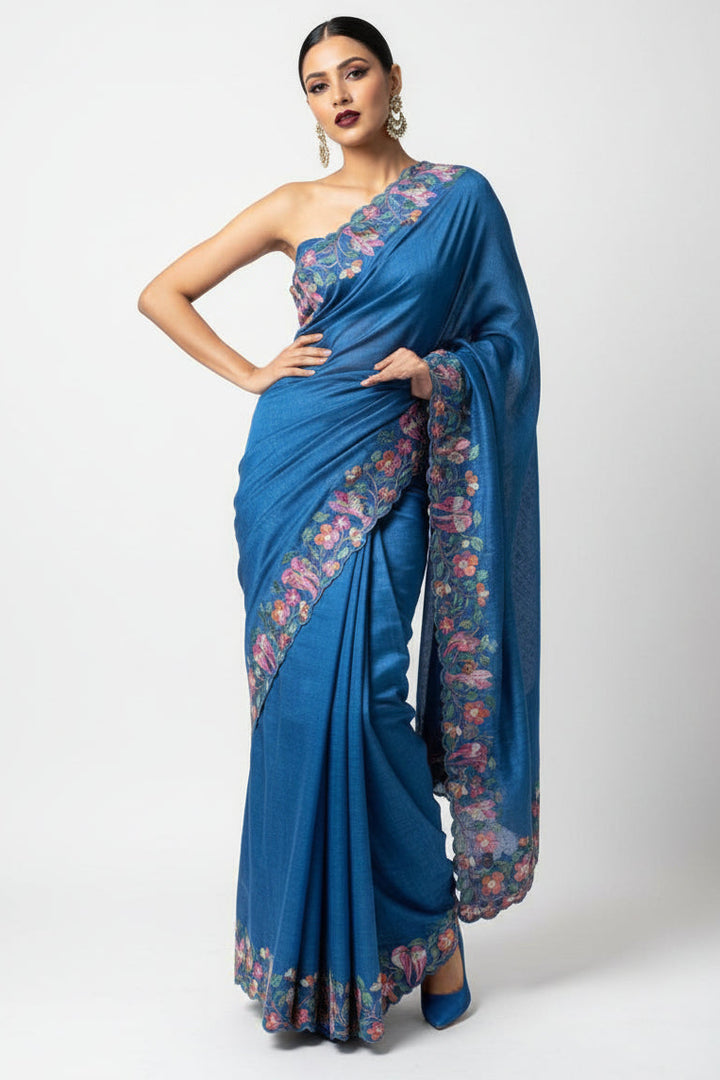 Evening Embrace Tussar Silk Saree